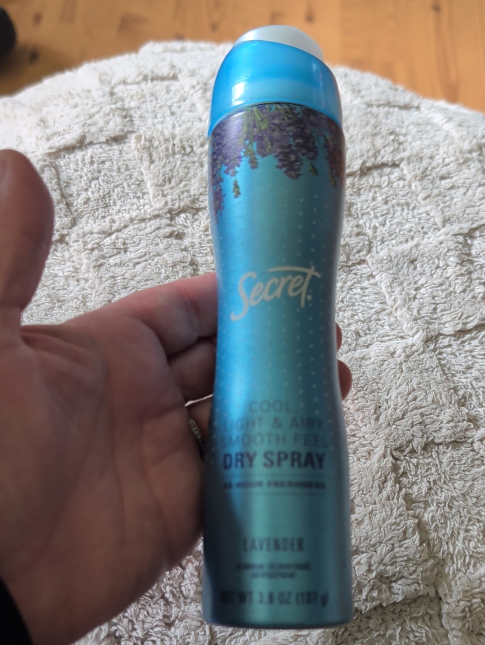 Secret Lavender Dry Spray Antiperspirant Deodorant - Blue NEW